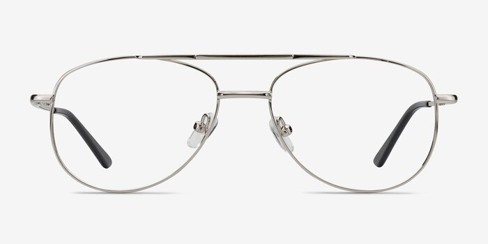 Tasker Argenté Métal Montures de lunettes de vue d'EyeBuyDirect