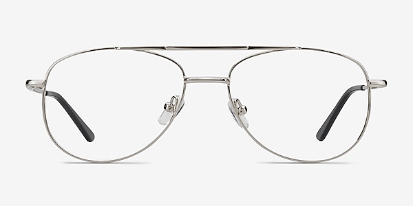 Tasker Silver Metal Eyeglass Frames