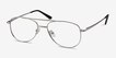 Tasker Silver MetalEyeglass Frames from EyeBuyDirect, Angle View
