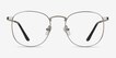St Michel Silver MetalEyeglass Frames from EyeBuyDirect, Front View