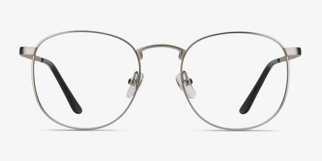 St Michel Silver MetalEyeglass Frames from EyeBuyDirect, Front View