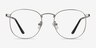 St Michel Silver MetalEyeglass Frames from EyeBuyDirect, Front View