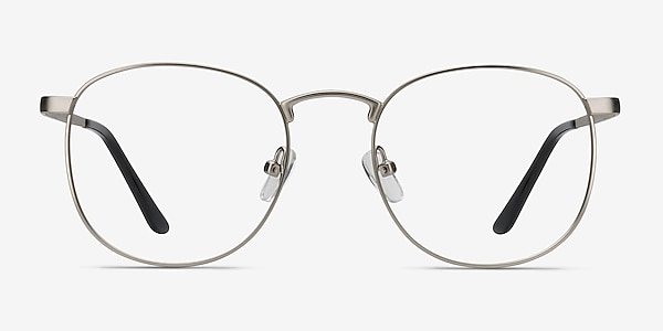 St Michel Silver Metal Eyeglass Frames