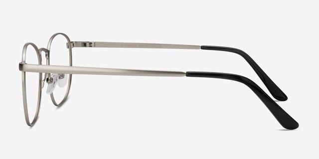 St Michel Silver MetalEyeglass Frames from EyeBuyDirect, Side View