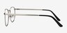 St Michel Silver MetalEyeglass Frames from EyeBuyDirect, Side View