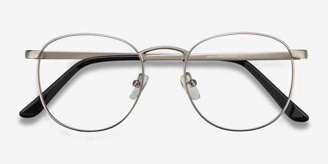St Michel Silver MetalEyeglass Frames from EyeBuyDirect, Closed View