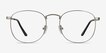 St Michel Silver MetalEyeglass Frames from EyeBuyDirect, Front View