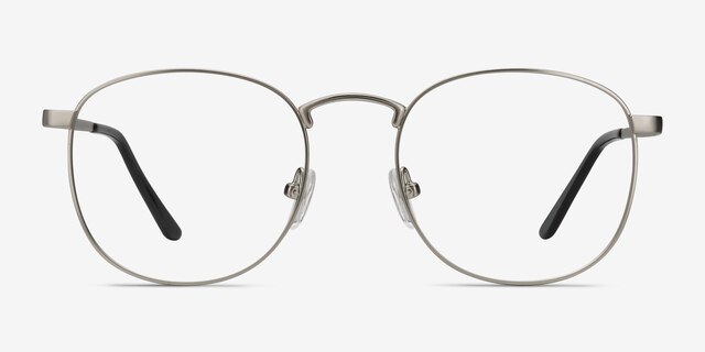 St Michel Argenté MétalMontures de lunettes de vue d'EyeBuyDirect, Vue de Face