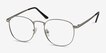 St Michel Silver MetalEyeglass Frames from EyeBuyDirect, Angle View
