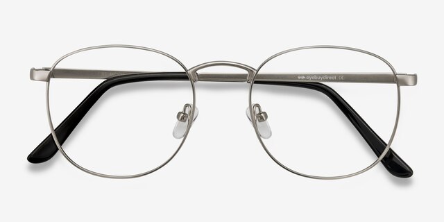 St Michel Argenté MétalMontures de lunettes de vue d'EyeBuyDirect, Vue Rapprochée