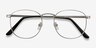 St Michel Argenté MétalMontures de lunettes de vue d'EyeBuyDirect, Vue Rapprochée