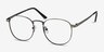 St Michel Gunmetal MetalEyeglass Frames from EyeBuyDirect, Angle View