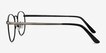 St Michel Gunmetal MetalEyeglass Frames from EyeBuyDirect, Side View