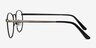St Michel Gunmetal MetalEyeglass Frames from EyeBuyDirect, Side View