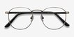 St Michel Gunmetal MetalEyeglass Frames from EyeBuyDirect, Closed View