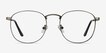 St Michel Gunmetal MetalEyeglass Frames from EyeBuyDirect, Front View