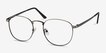 St Michel Gunmetal MetalEyeglass Frames from EyeBuyDirect, Angle View