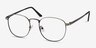 St Michel Gunmetal MetalEyeglass Frames from EyeBuyDirect, Angle View