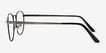 St Michel Gunmetal MetalEyeglass Frames from EyeBuyDirect, Side View