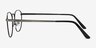 St Michel Gunmetal MetalEyeglass Frames from EyeBuyDirect, Side View