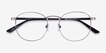 St Michel Gunmetal MetalEyeglass Frames from EyeBuyDirect, Closed View