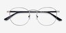 St Michel Gunmetal MetalEyeglass Frames from EyeBuyDirect, Closed View