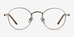 Cupertino Silver MetalEyeglass Frames from EyeBuyDirect, Front View