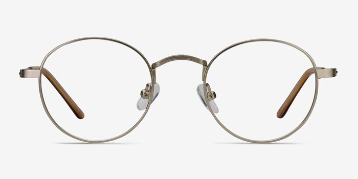 Cupertino Silver Metal Eyeglass Frames from EyeBuyDirect