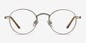 Cupertino Silver MetalEyeglass Frames from EyeBuyDirect, Front View