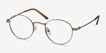 Cupertino Silver MetalEyeglass Frames from EyeBuyDirect, Angle View