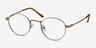 Cupertino Silver MetalEyeglass Frames from EyeBuyDirect, Angle View