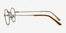 Cupertino Silver MetalEyeglass Frames from EyeBuyDirect, Side View