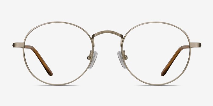 Cupertino Silver Metal Eyeglass Frames from EyeBuyDirect