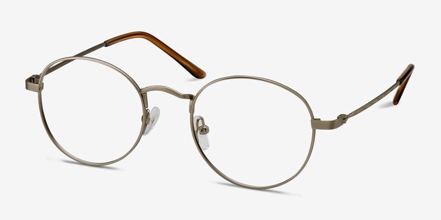 Cupertino Argenté MétalMontures de lunettes de vue d'EyeBuyDirect, Vue d'Angle
