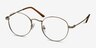 Cupertino Argenté MétalMontures de lunettes de vue d'EyeBuyDirect, Vue d'Angle