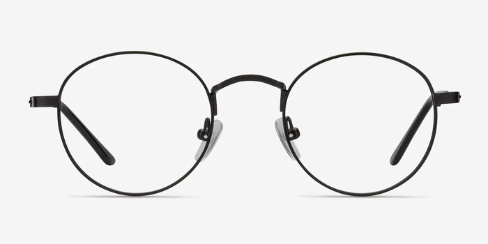 Cupertino Black Metal Eyeglass Frames from EyeBuyDirect