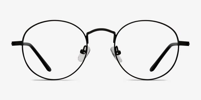 Cupertino Noir MétalMontures de lunettes de vue d'EyeBuyDirect, Vue de Face