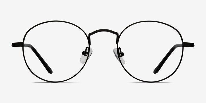 Cupertino Black Metal Eyeglass Frames from EyeBuyDirect