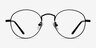 Cupertino Noir MétalMontures de lunettes de vue d'EyeBuyDirect, Vue de Face