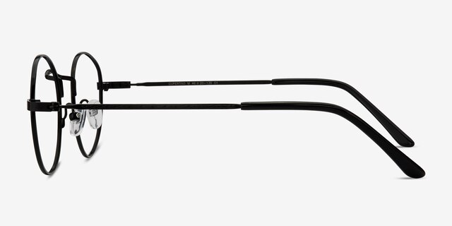Cupertino Noir MétalMontures de lunettes de vue d'EyeBuyDirect, Vue de Côté