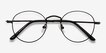 Cupertino Black MetalEyeglass Frames from EyeBuyDirect, Closed View