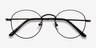 Cupertino Noir MétalMontures de lunettes de vue d'EyeBuyDirect, Vue Rapprochée