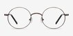 Socrates Brown Tortoise MetalEyeglass Frames from EyeBuyDirect, Front View