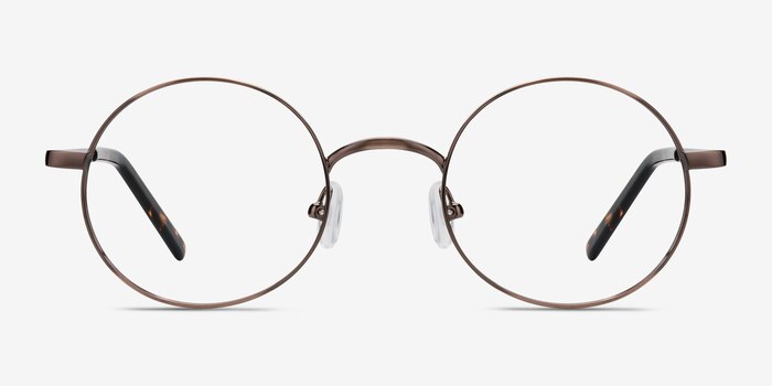 Socrates Brown Tortoise Metal Eyeglass Frames from EyeBuyDirect