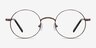Socrates Brown Tortoise MétalMontures de lunettes de vue d'EyeBuyDirect, Vue de Face