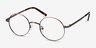 Socrates Brown Tortoise MétalMontures de lunettes de vue d'EyeBuyDirect, Vue d'Angle