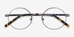 Socrates Brown Tortoise MetalEyeglass Frames from EyeBuyDirect, Closed View