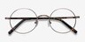 Socrates Brown Tortoise MétalMontures de lunettes de vue d'EyeBuyDirect, Vue Rapprochée
