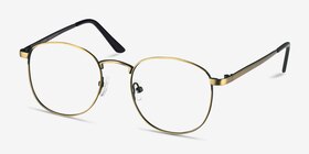 St Michel Bronze Métal Montures de lunettes de vue d'EyeBuyDirect, Vue d'Angle