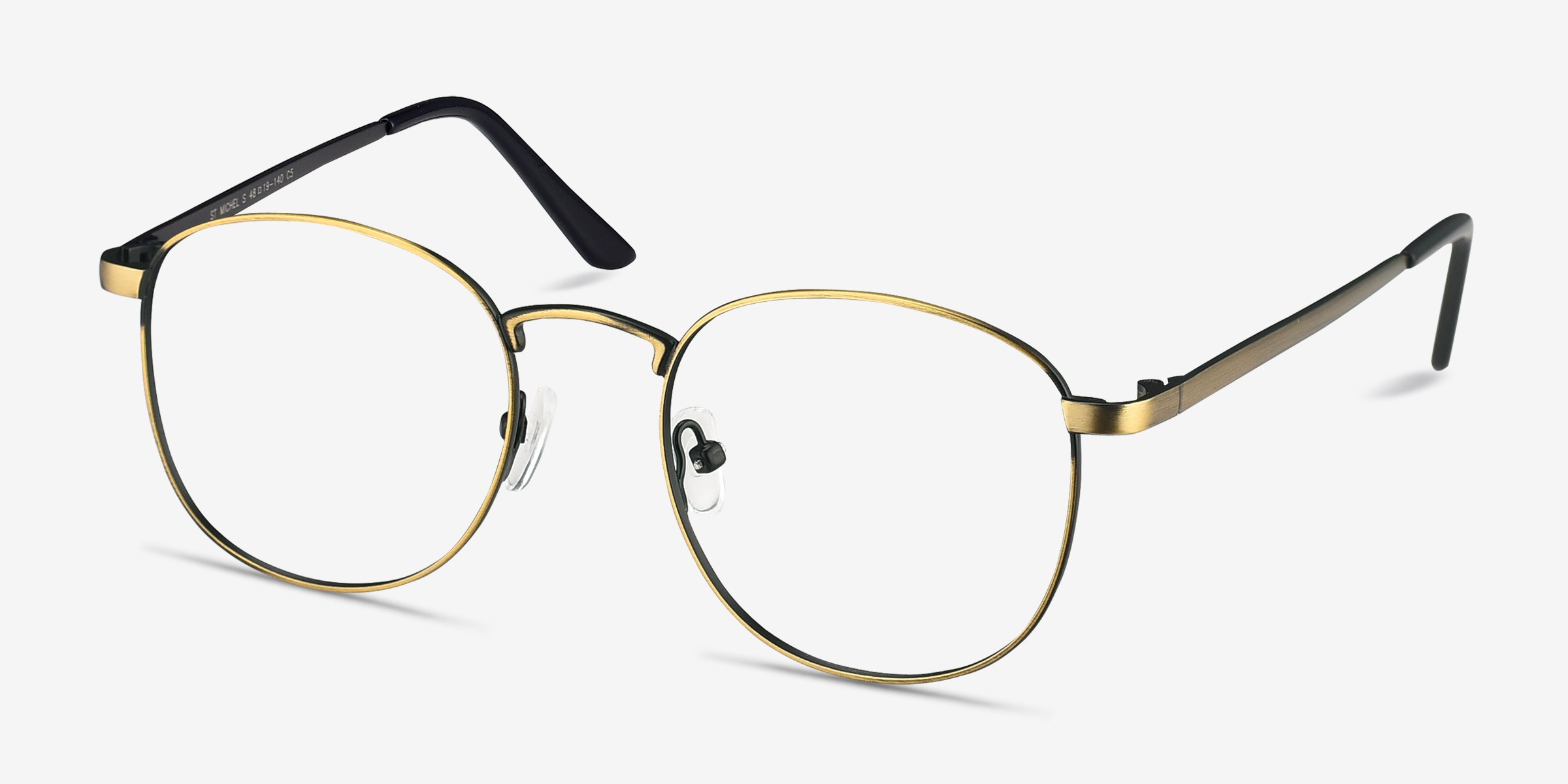 St Michel Round Bronze Full Rim Eyeglasses Eyebuydirect